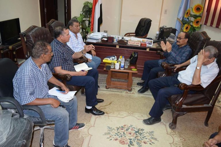 تنفيذ عدد من المشروعات الإنشائية بجامعة سوهاج الجديدة