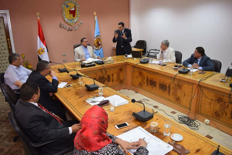 جامعة سوهاج تناقش إنشاء موقع لهيئتها التدريسية وتقر جائزة تنافسية لأفضل بوابة إلكترونية بكلياتها