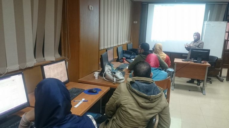 استمرار فعاليات ورشة عمل تدريب موظفي شئون الطلاب علي استخدام نظام الانفورماتيك