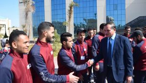 بعثة جامعة سوهاج تستقبل رئيسها بكفر الشيخ