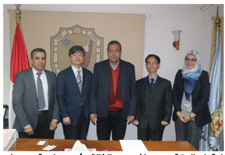 رئيس جامعة سوهاج افتتاح وشيك لقسم اللغة الكورية بكلية الألسن