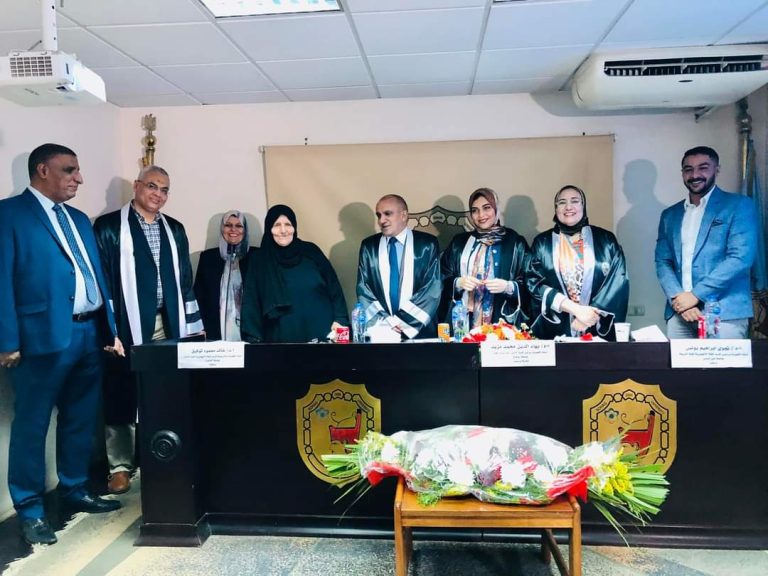 تهنئة قلبية لدكتور ساره احمد المعيده بقسم اللغة الإنجليزية بكلية الألسن