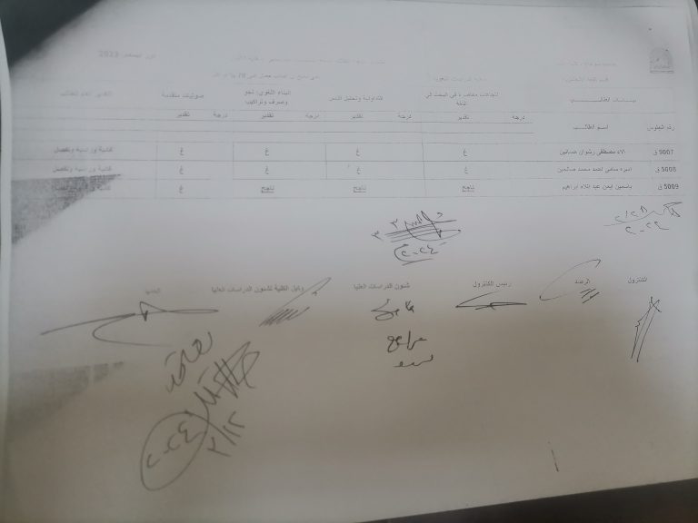 كشوف نتيجه الطلاب التمهيدية للماجستير قسم اللغة الإنجليزية وقسم اللغة الفارسية للعام الجامعي ٢٠٢٣-٢٠٢٤م